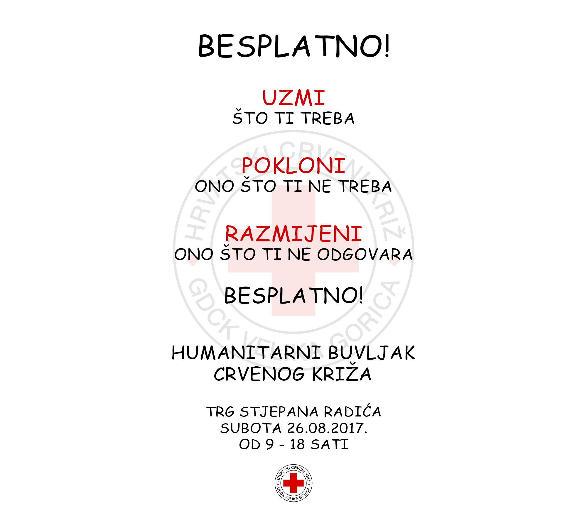 HUMANITARNI BUVLJAK CRVENOG KRIŽA VELIKA GORICA